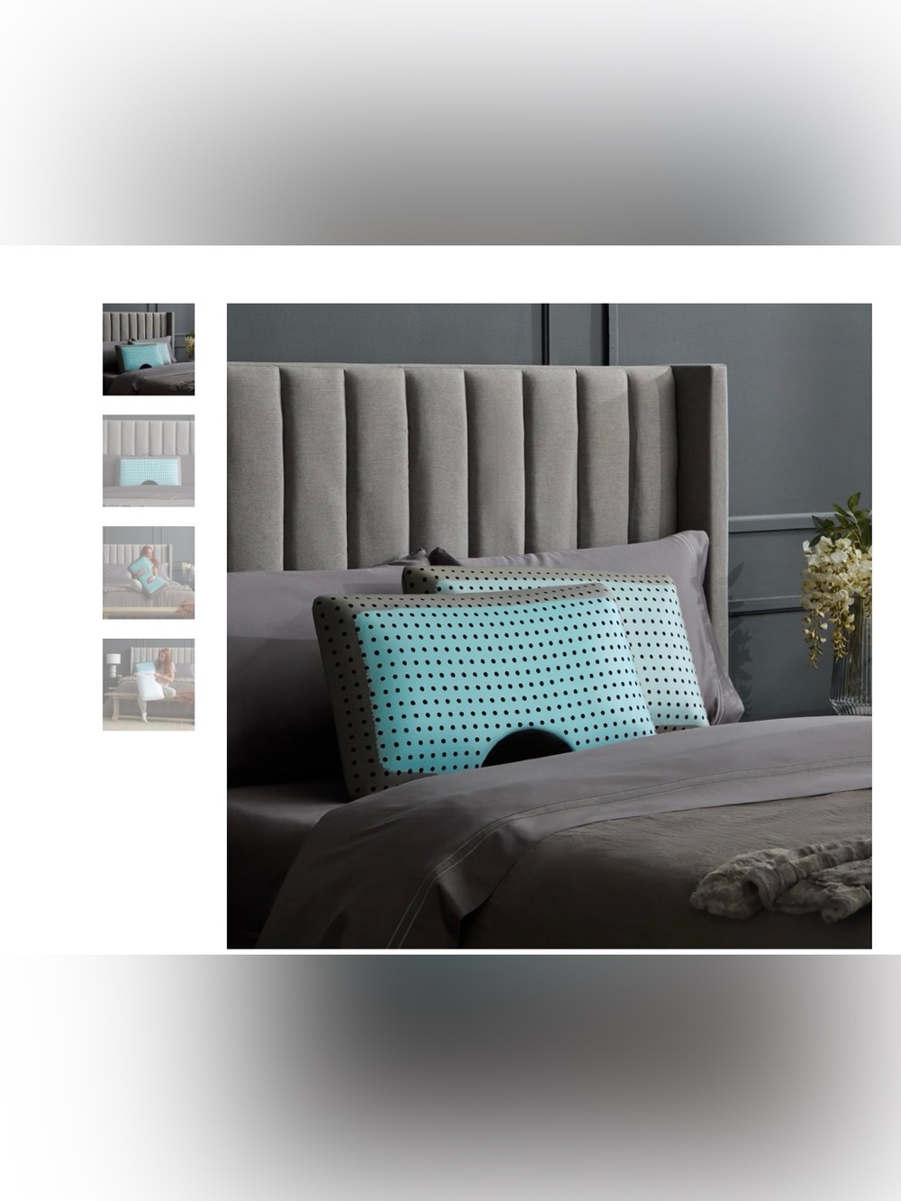 Malouf Carboncool Pillow with shoulder cut out